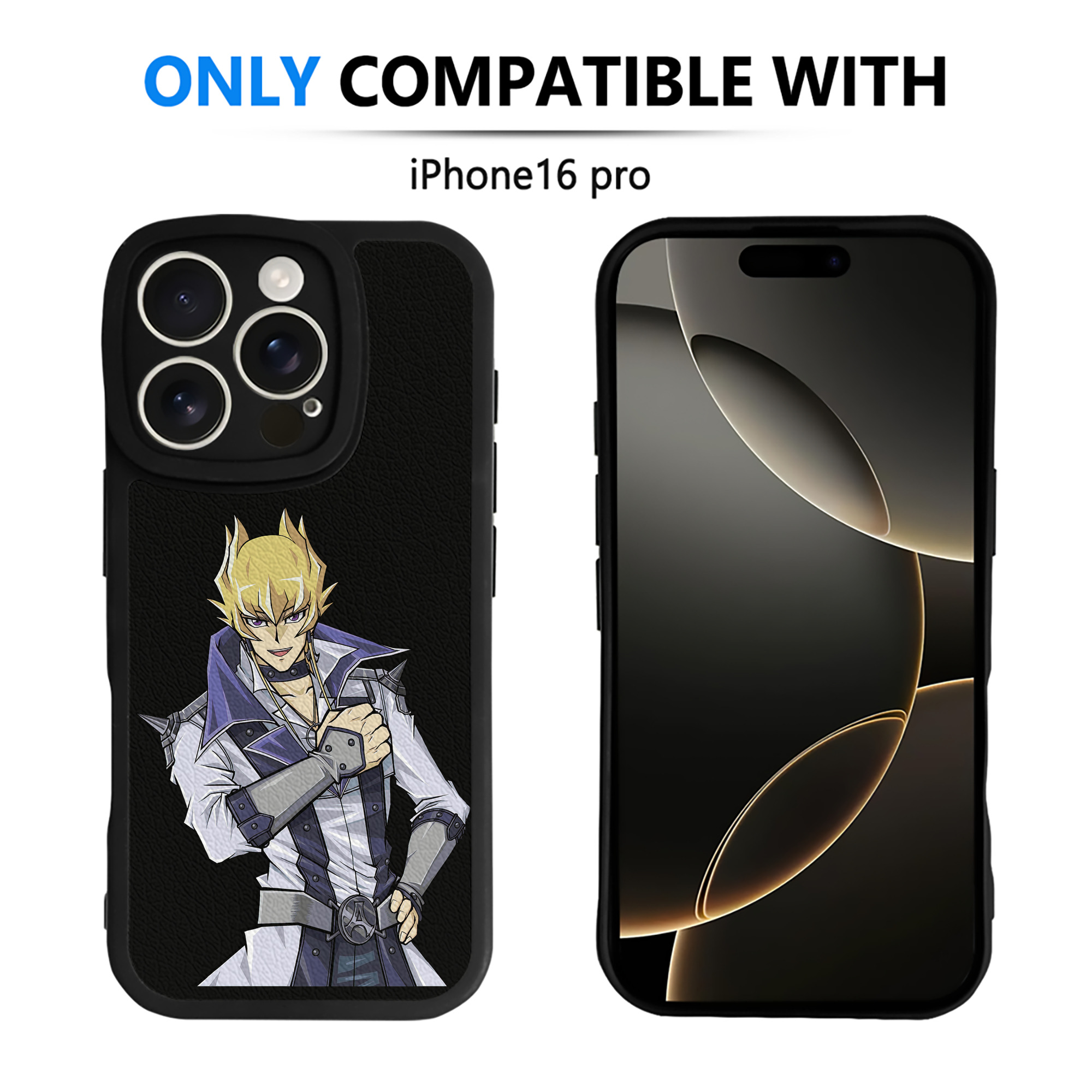 （画像用） 遊☆戯☆王 Yu-Gi-Oh! 【iPhone 16シリーズ対応】シリコンスマホケース（レザー調） 材質：シリコン
